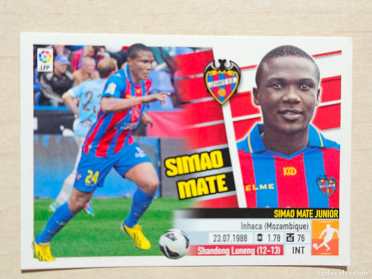 Cromos de Futebol: CROMO N&ordm; 12 SIMAO MATE - ESTE 2013 14 - 13 14 - CROMO SIN PEGAR - LEVANTE