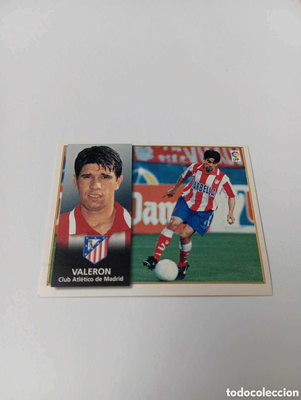 Cromos de F&uacute;tbol: VALERON Atl&eacute;tico de Madrid Liga Este 1998 1999 NUEVO SIN PEGAR 98 99