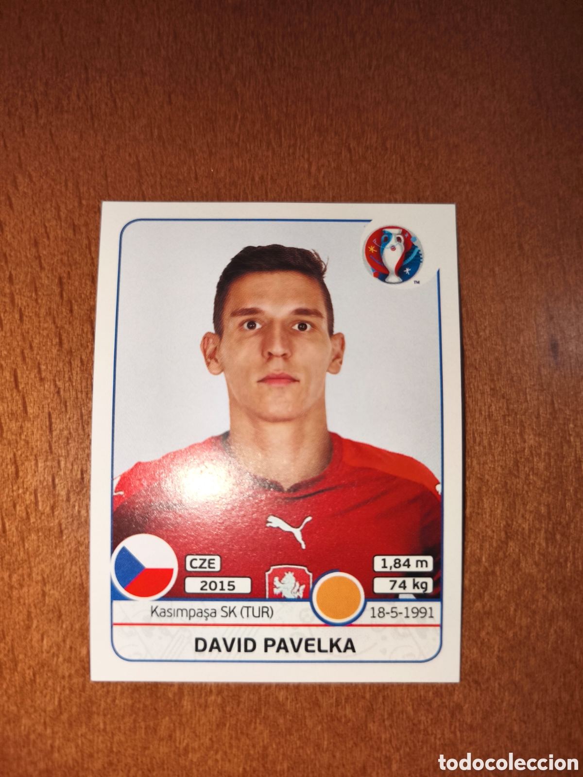 Cromos de F&uacute;tbol: David Pavelka n&deg;393 UEFA Euro 2016 Republica Checa