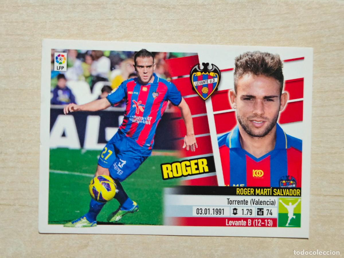 Cromos de F&uacute;tbol: CROMO N&ordm; 15B ROGER - ESTE 2013 14 - 13 14 - CROMO SIN PEGAR - LEVANTE