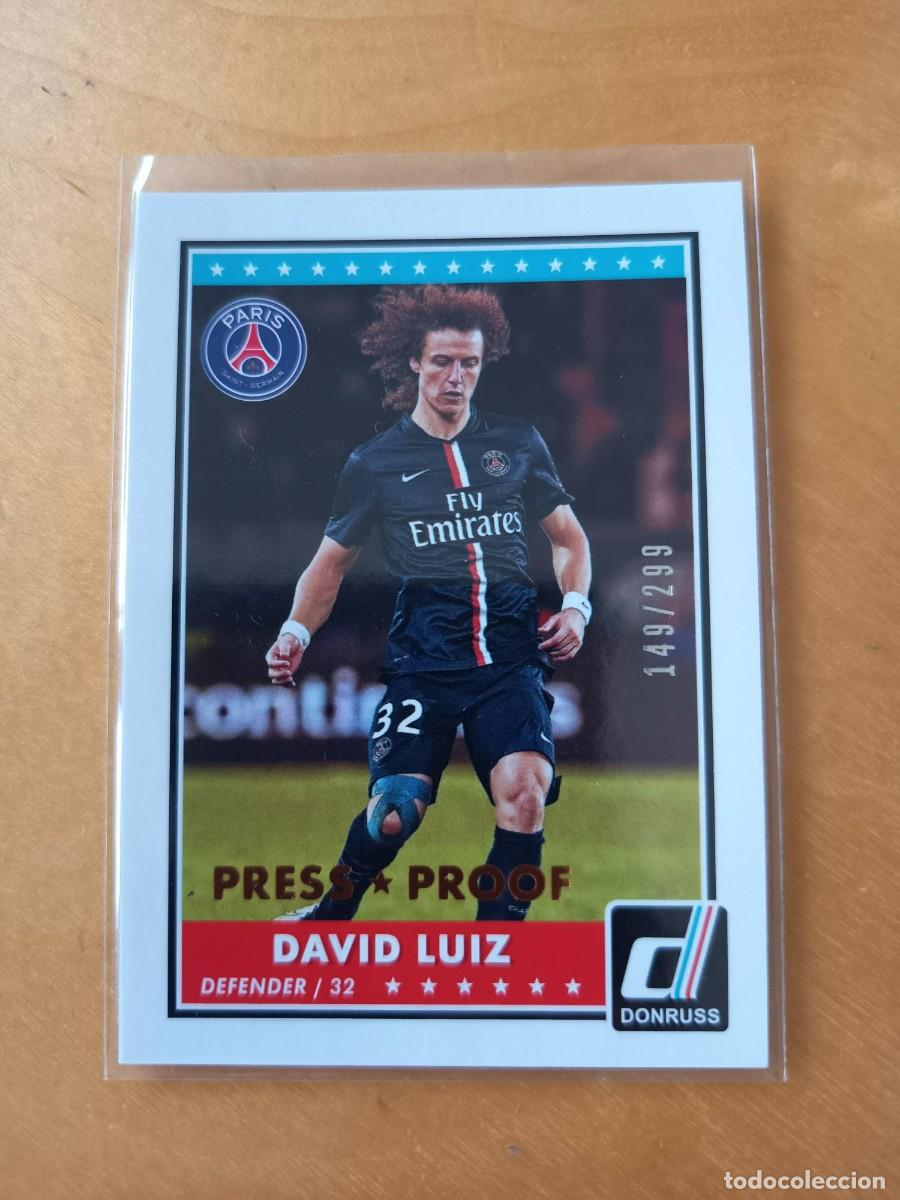 Cromos de F&uacute;tbol: DAVID LUIZ (PARIS ST GERMAIN) 149/299 NUMERADA PANINI DONRUSS 2015