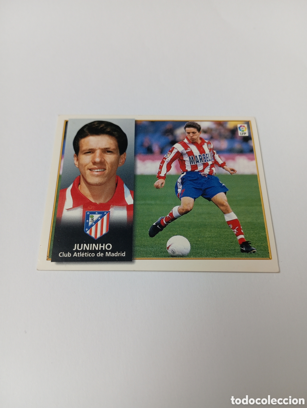 Cromos de F&uacute;tbol: JUNINHO Atl&eacute;tico de Madrid Liga Este 1998 1999 NUEVO SIN PEGAR 98 99
