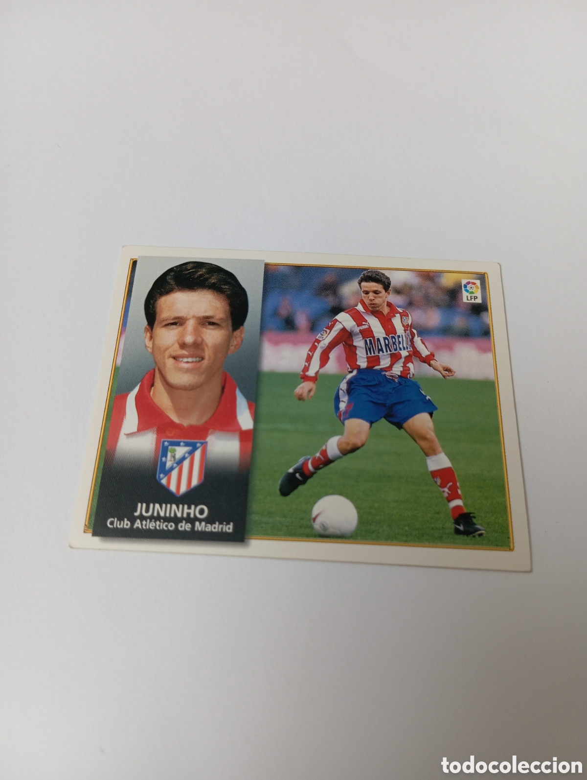 Cromos de F&uacute;tbol: JUNINHO Atl&eacute;tico de Madrid Liga Este 1998 1999 NUEVO SIN PEGAR 98 99