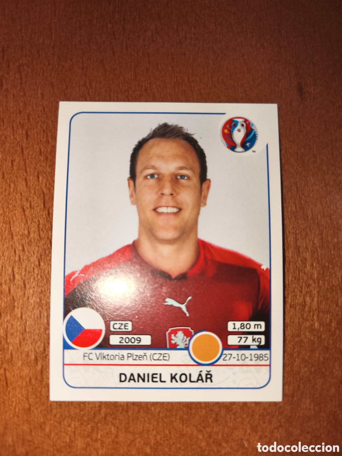 Cromos de F&uacute;tbol: Daniel Kolar n&deg;395 UEFA Euro 2016 Republica Checa