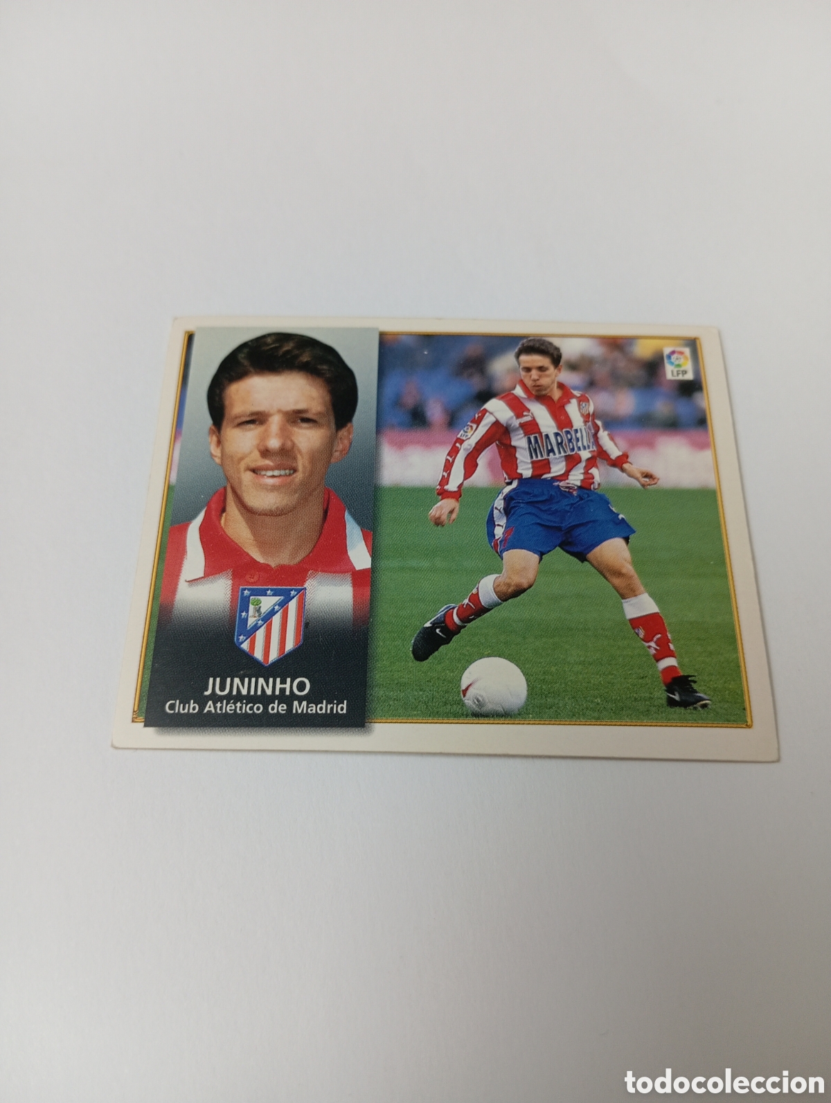 Cromos de F&uacute;tbol: JUNINHO Atl&eacute;tico de Madrid Liga Este 1998 1999 NUEVO SIN PEGAR 98 99