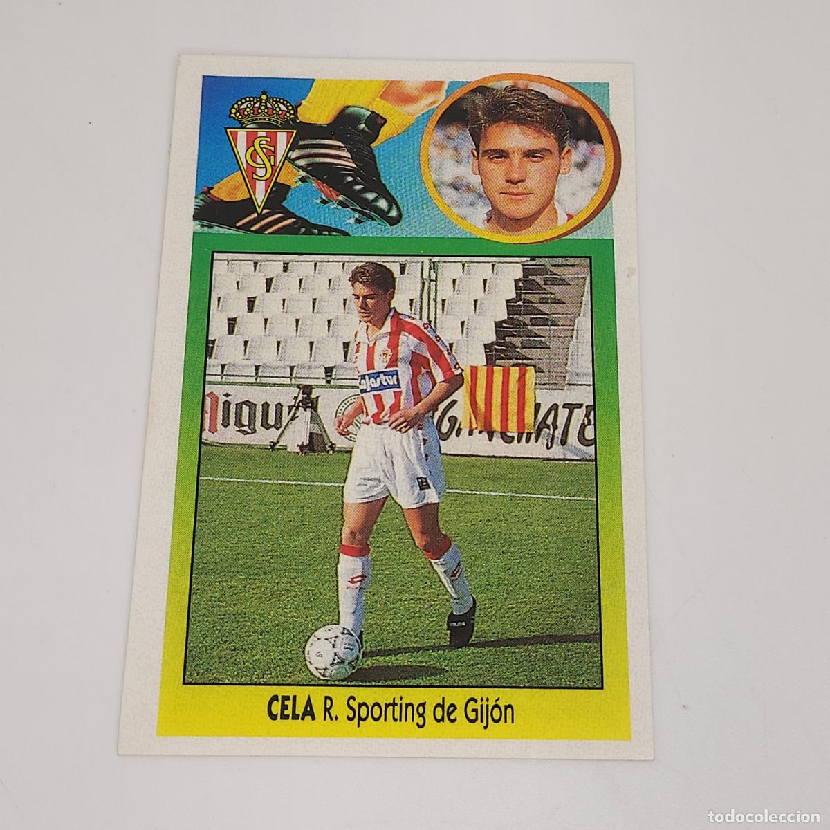 Fu&szlig;ball-Sticker: CROMO CELA R. SPORTING DE GIJON 1993 1994 93 94 EDICIONES ESTE ADHESIVO SIN PEGAR