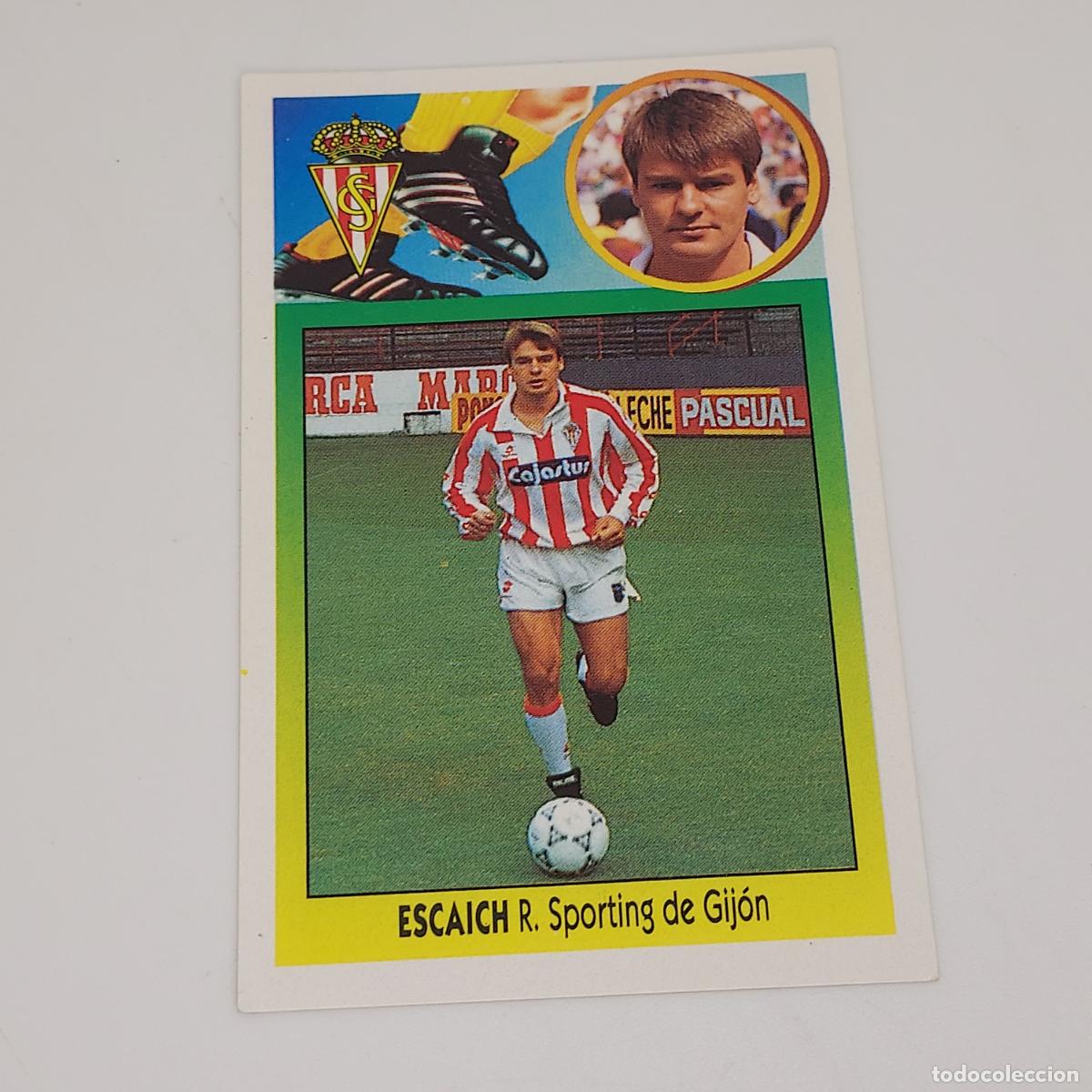 Fu&szlig;ball-Sticker: CROMO ESCAICH R. SPORTING DE GIJON 1993 1994 93 94 EDICIONES ESTE ADHESIVO SIN PEGAR