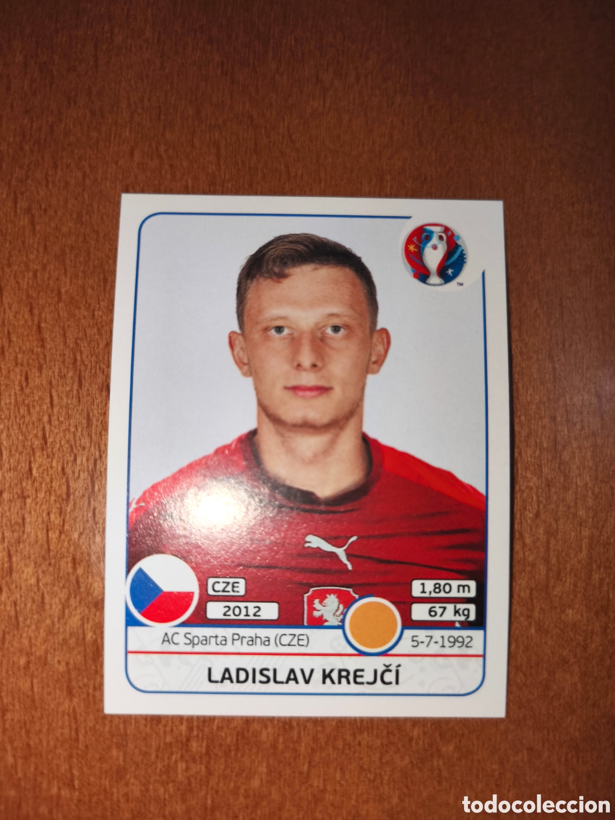 Cromos de Futebol: Ladislav Krejci n&deg;399 UEFA Euro 2016 Republica Checa