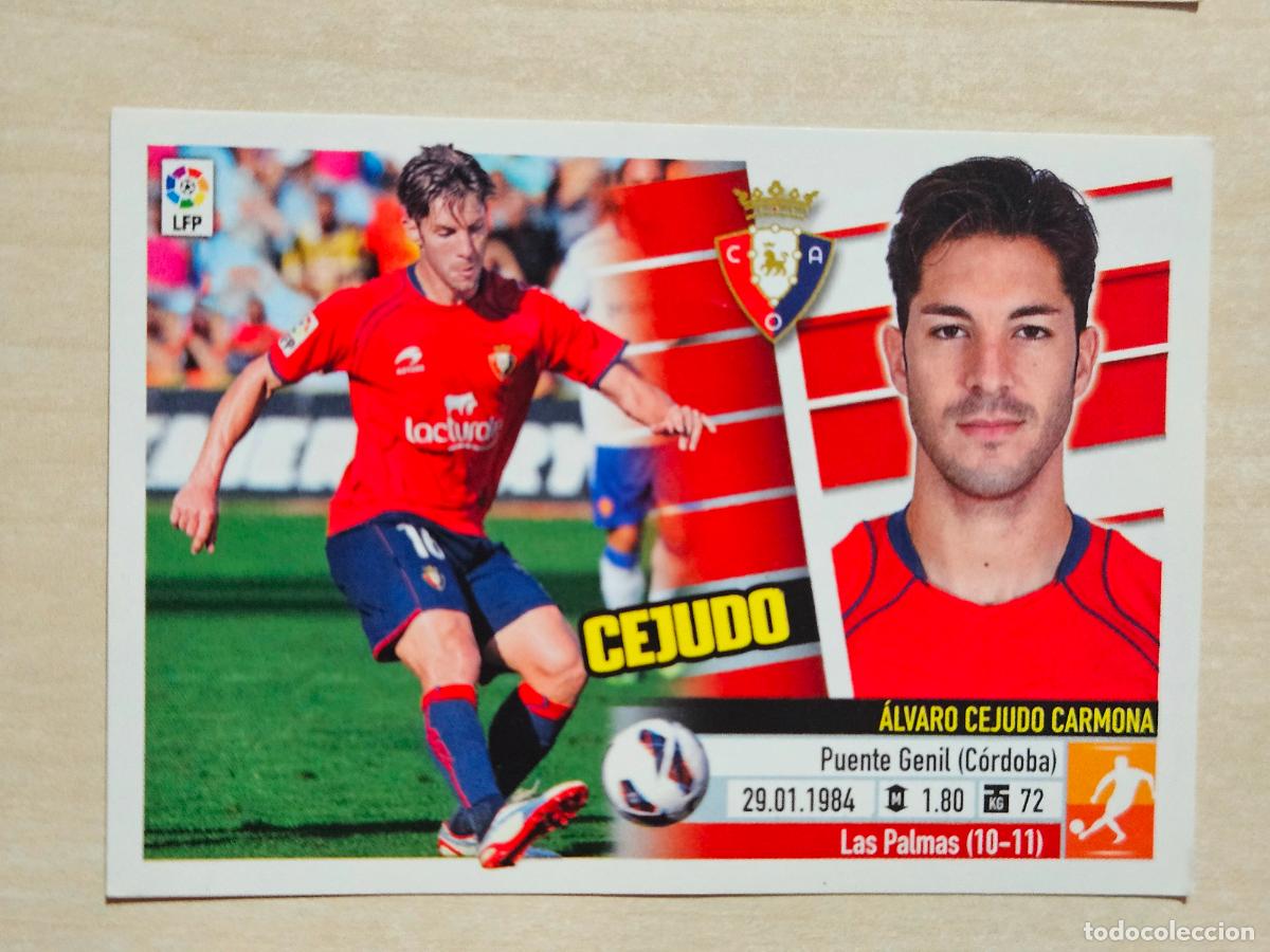 Cromos de Futebol: CROMO N&ordm; 13 CEJUDO - ESTE 2013 14 - 13 14 - CROMO SIN PEGAR - OSASUNA