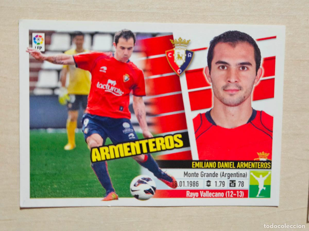 Cromos de Futebol: CROMO N&ordm; 14 ARMENTEROS - ESTE 2013 14 - 13 14 - CROMO SIN PEGAR - OSASUNA