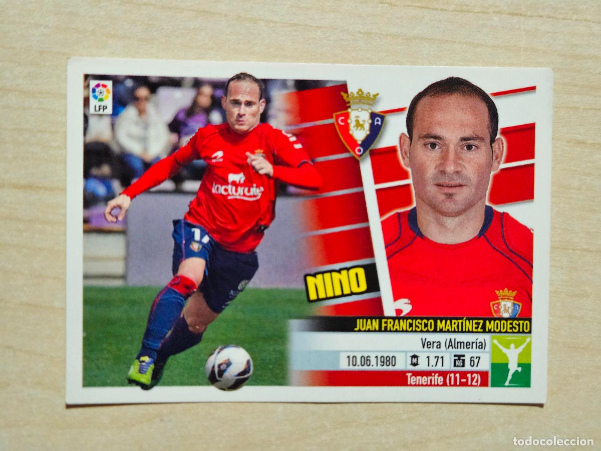 Cromos de Futebol: CROMO N&ordm; 15A NINO - ESTE 2013 14 - 13 14 - CROMO SIN PEGAR - OSASUNA