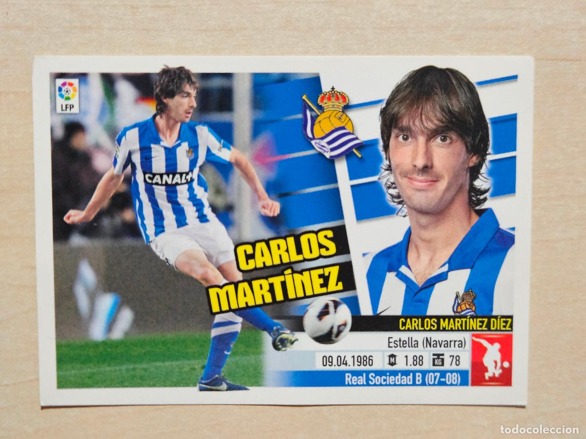 Cromos de Futebol: CROMO N&ordm; 3 CARLOS MARTINEZ - ESTE 2013 14 - 13 14 - CROMO SIN PEGAR - REAL SOCIEDAD