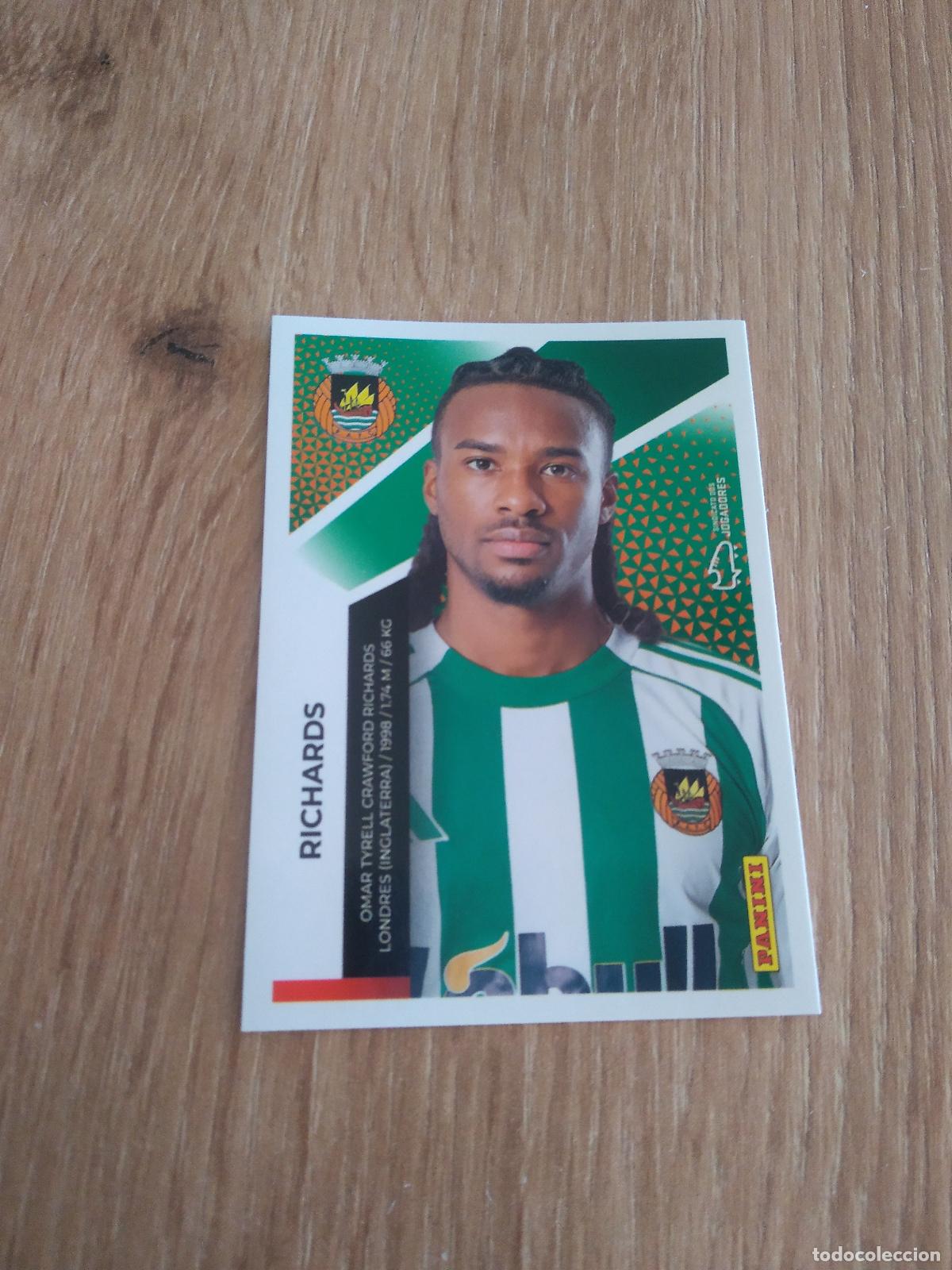Football Stickers: 274 RICHARDS RIO AVE CROMO FUTBOL PANINI LIGA PORTUGAL 25-26 FUTEBOL LIGA BETCLIC 2025-2026