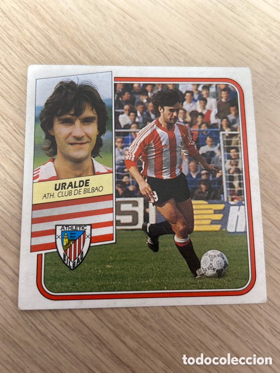Fu&szlig;ball-Sticker: URALDE ATHLETIC BILBAO LIGA ESTE 1989 1990 89 90 SIN PEGAR NUNCA PEGADO