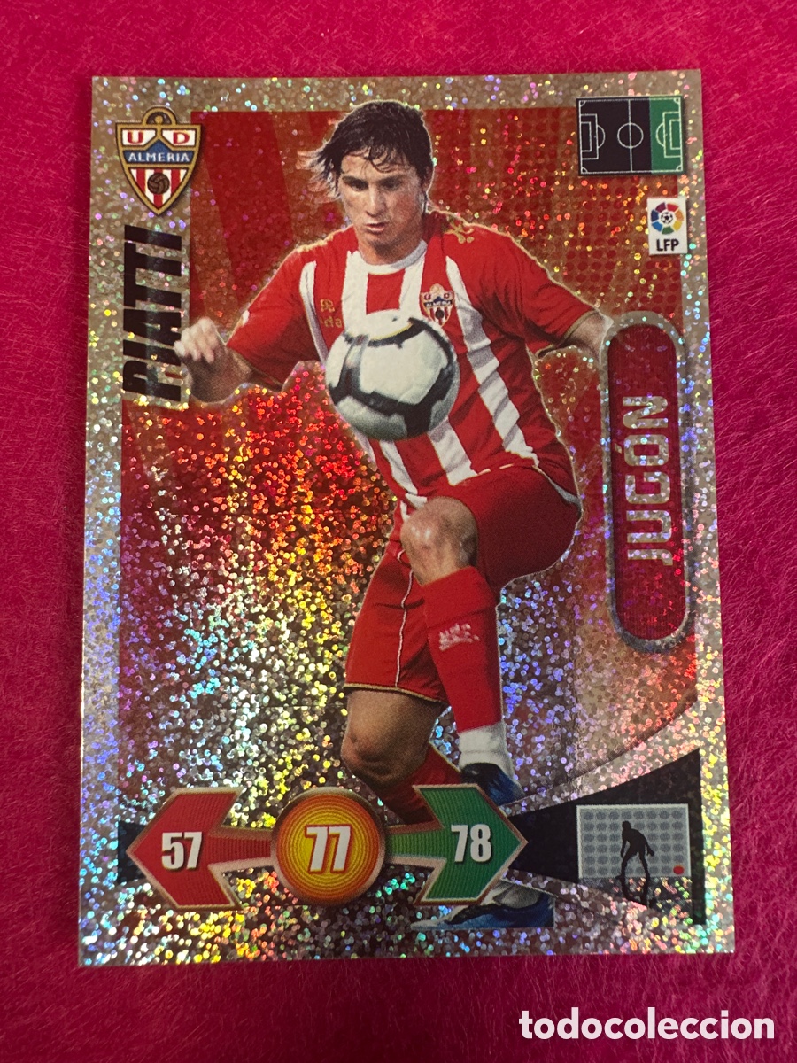 Cromos de F&uacute;tbol: PIATTI (ALMER&Iacute;A) JUGON -BRILLANTINA GRUESA-ADRENALYN LIGA 2009-2010 09 10 PANINI TRADING CARD
