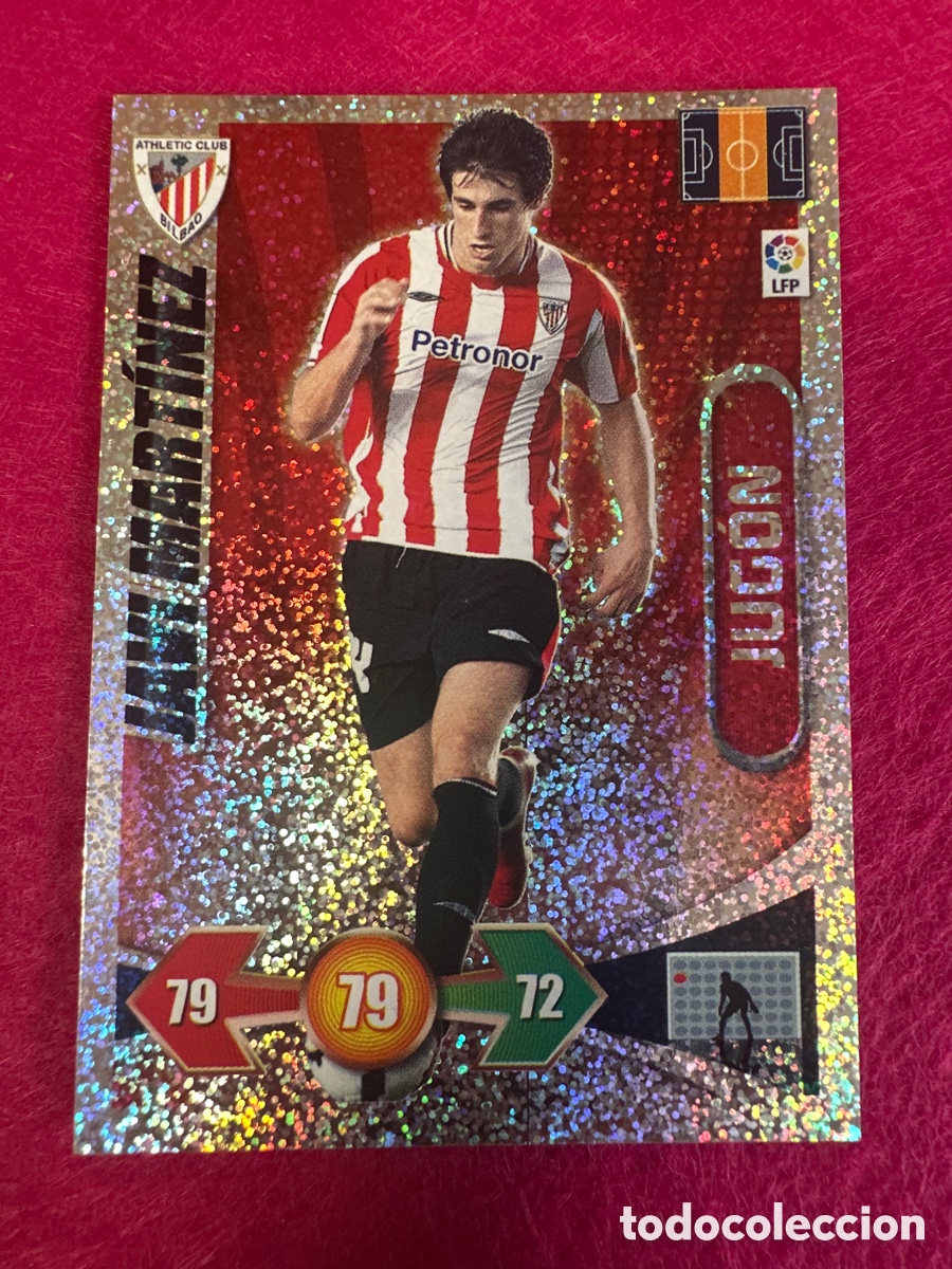 Cromos de Futebol: JAVI MART&Iacute;NEZ(ATHLETIC) JUGON -BRILLANTINA GRUESA-ADRENALYN LIGA 2009-2010 09 10 PANINI TRADING CARD