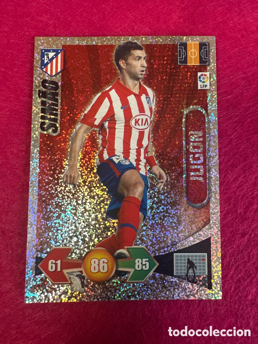 Football Stickers: SIMAO(AT.MADRID) JUGON -BRILLANTINA GRUESA-ADRENALYN LIGA 2009-2010 09 10 PANINI