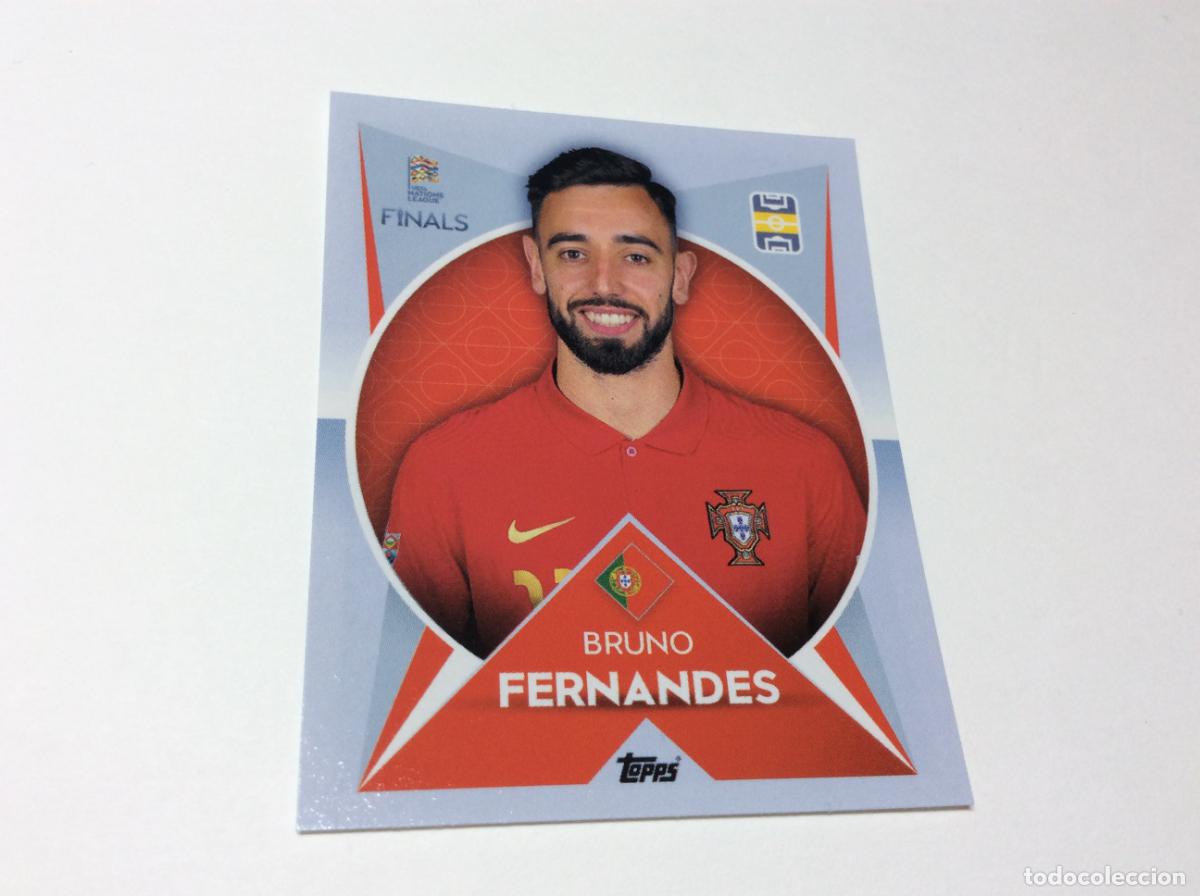Football Stickers: 86 Bruno Fernandes Cromo Sticker The Road to UEFA Nations League Finals 2022 2023 22 23 Topps