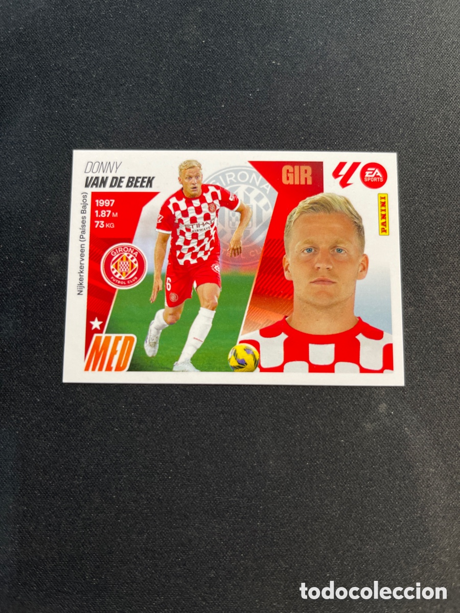Football Stickers: Van de Beek 12 Girona Liga Este 2025 2026 25 26