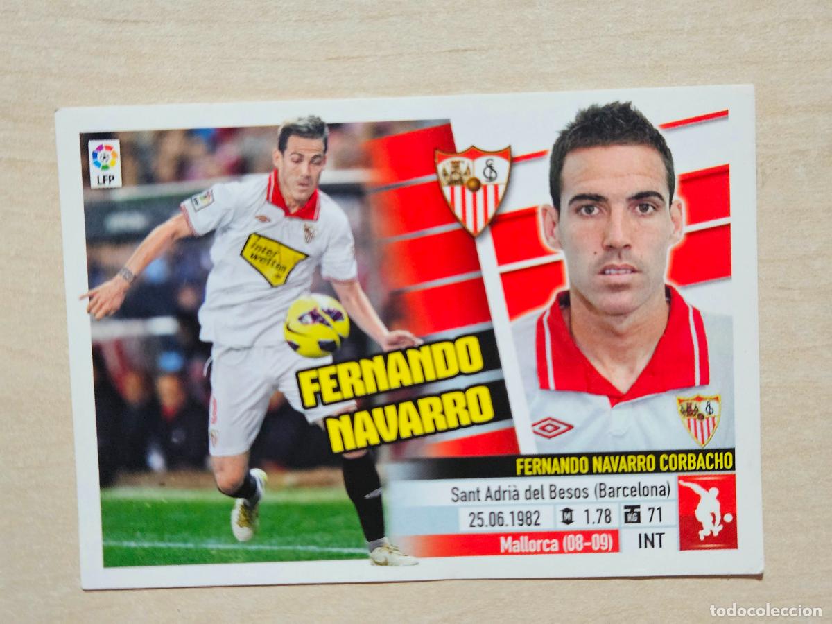 Football Stickers: CROMO N&ordm; 6 FERNANDO NAVARRO - ESTE 2013 14 - 13 14 - CROMO SIN PEGAR - SEVILLA