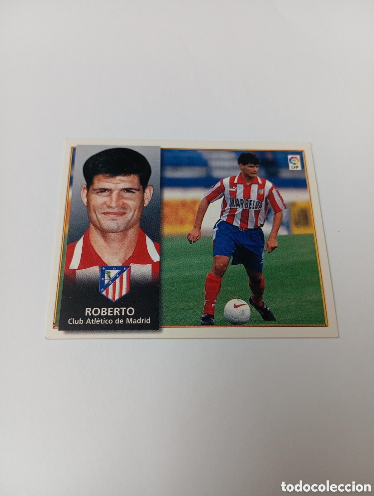 Cromos de Futebol: ROBERTO Atl&eacute;tico de Madrid Liga Este 1998 1999 NUEVO SIN PEGAR 98 99