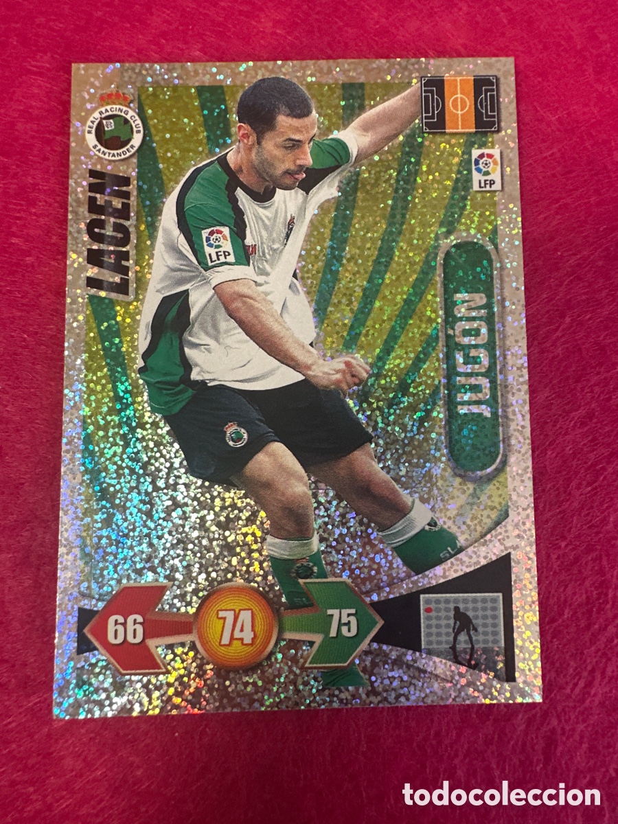 Cartes &agrave; collectionner de Football: LACEN (RACING SANTANDER) JUGON -BRILLANTINA GRUESA-ADRENALYN LIGA 2009-2010 09 10 PANINI