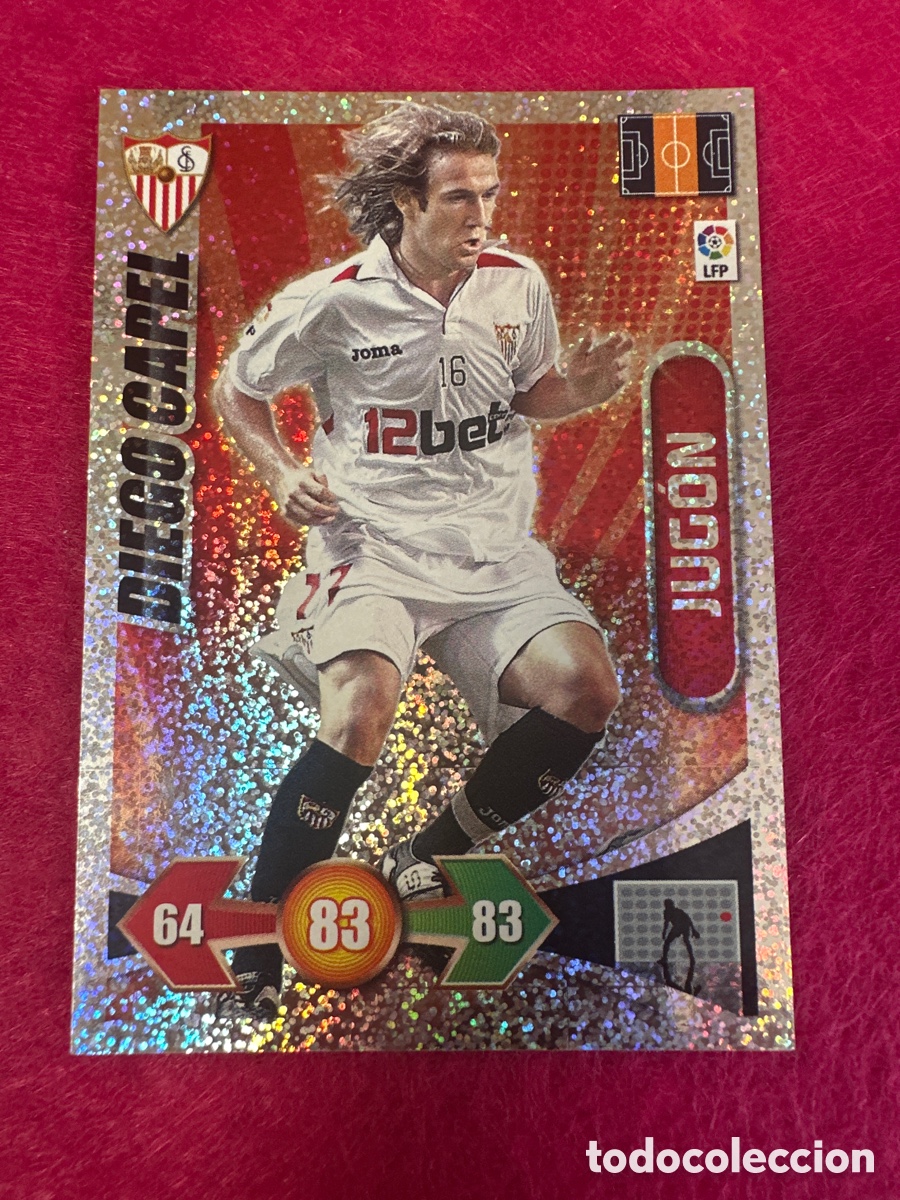 Cartes &agrave; collectionner de Football: DIEGO CAPEL (SEVILLA) JUGON -BRILLANTINA GRUESA-ADRENALYN LIGA 2009-2010 09 10 PANINI