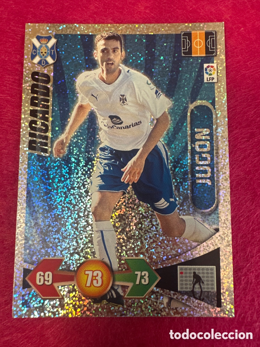 Cartes &agrave; collectionner de Football: RICARDO (TENERIFE) JUGON -BRILLANTINA GRUESA-ADRENALYN LIGA 2009-2010 09 10 PANINI