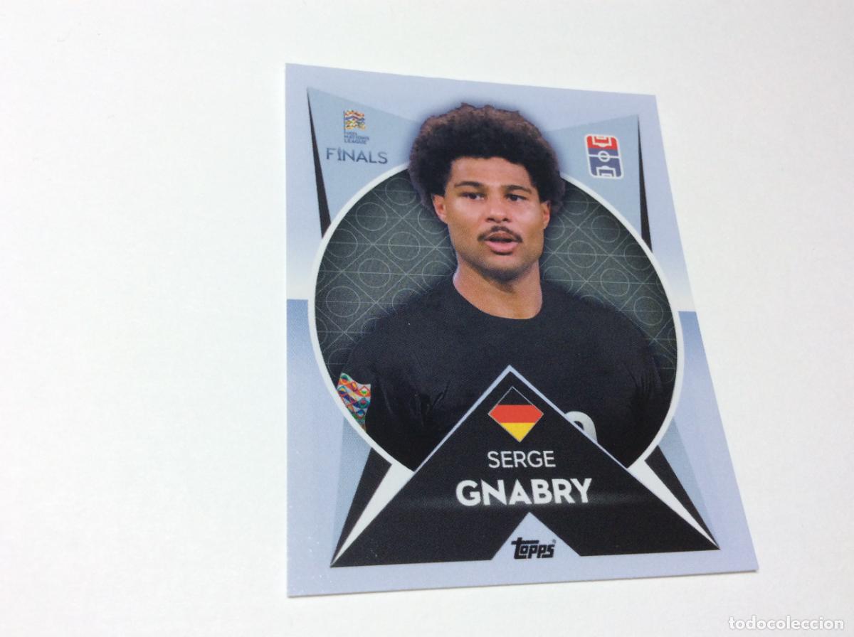 Cartes &agrave; collectionner de Football: 92 Serge Gnabry Cromo Sticker The Road to UEFA Nations League Finals 2022 2023 22 23 Topps