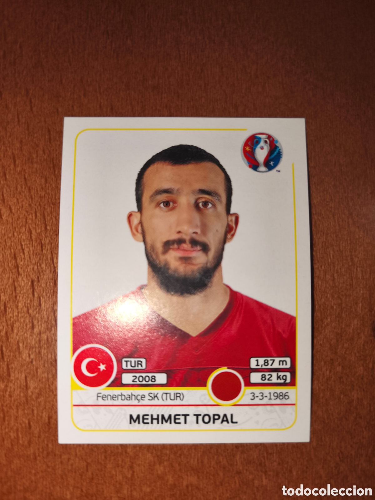 Cartes &agrave; collectionner de Football: Mehmet Topal n&deg;411 UEFA Euro 2016 Turqu&iacute;a
