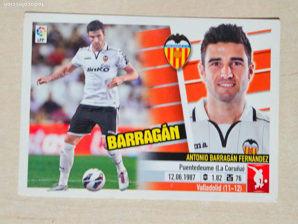Cromos de Futebol: CROMO N&ordm; 4A BARRAGAN - ESTE 2013 14 - 13 14 - CROMO SIN PEGAR - VALENCIA