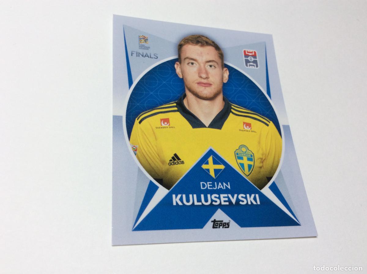Cromos de Futebol: 93 Dejan Kulusevski Cromo Sticker The Road to UEFA Nations League Finals 2022 2023 22 23 Topps