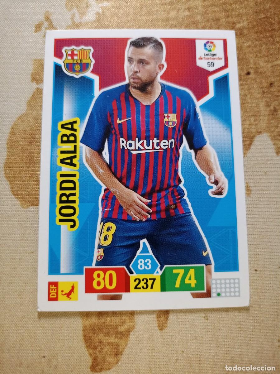Cromos de F&uacute;tbol: # Barcelona 59 JORDI ALBA Adrenalyn 2018-19