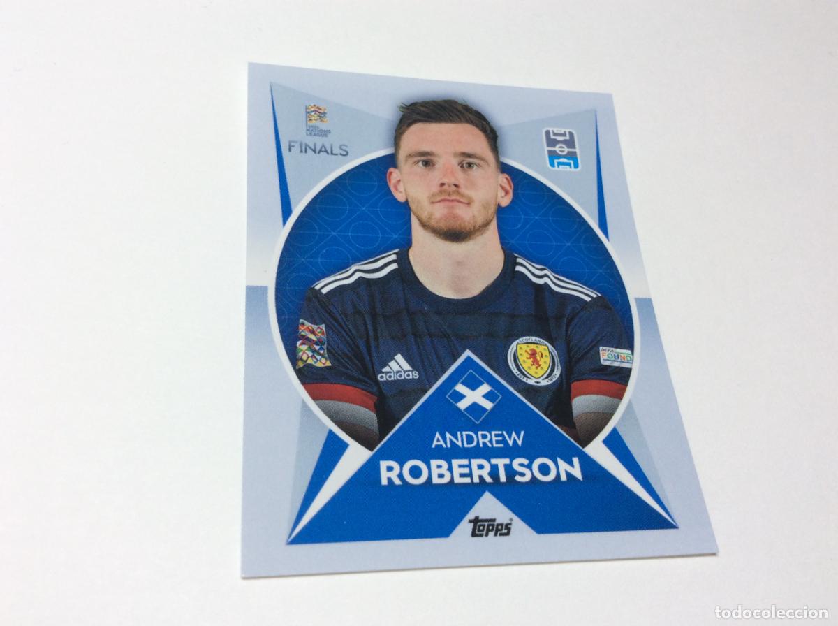 Cromos de F&uacute;tbol: 104 Andrew Robertson Cromo Sticker The Road to UEFA Nations League Finals 2022 2023 22 23 Topps