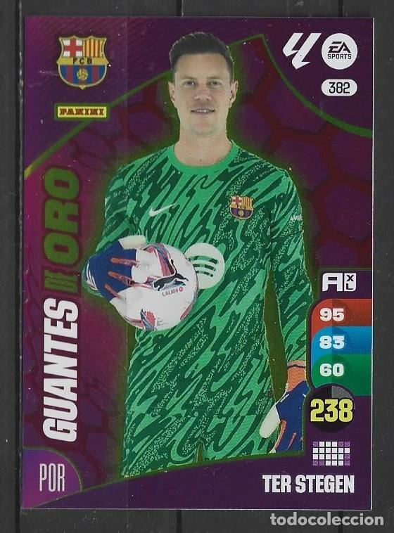 Cromos de F&uacute;tbol: Adrenalyn 24/25 - Ter Stegen - N&ordm; 382 - FC Barcelona ( Guantes de Oro )