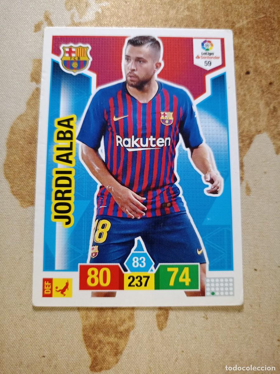Cromos de F&uacute;tbol: # Barcelona 59 JORDI ALBA Adrenalyn 2018-19