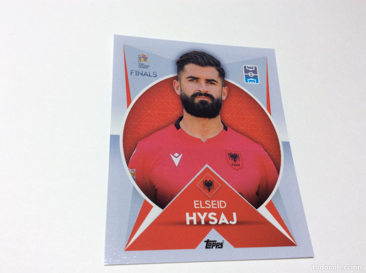 Cromos de F&uacute;tbol: 105 Elseid Hysaj Cromo Sticker The Road to UEFA Nations League Finals 2022 2023 22 23 Topps