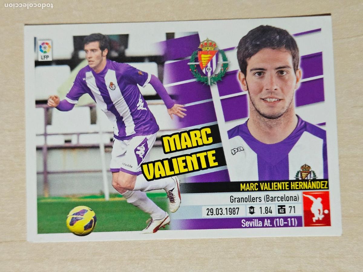 Cromos de F&uacute;tbol: CROMO N&ordm; 4 MARC VALIENTE - ESTE 2013 14 - 13 14 - CROMO SIN PEGAR - REAL VALLADOLID