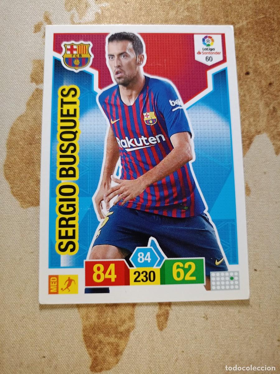 Cromos de F&uacute;tbol: # Barcelona 60 SERGIO BUSQUETS Adrenalyn 2018-19