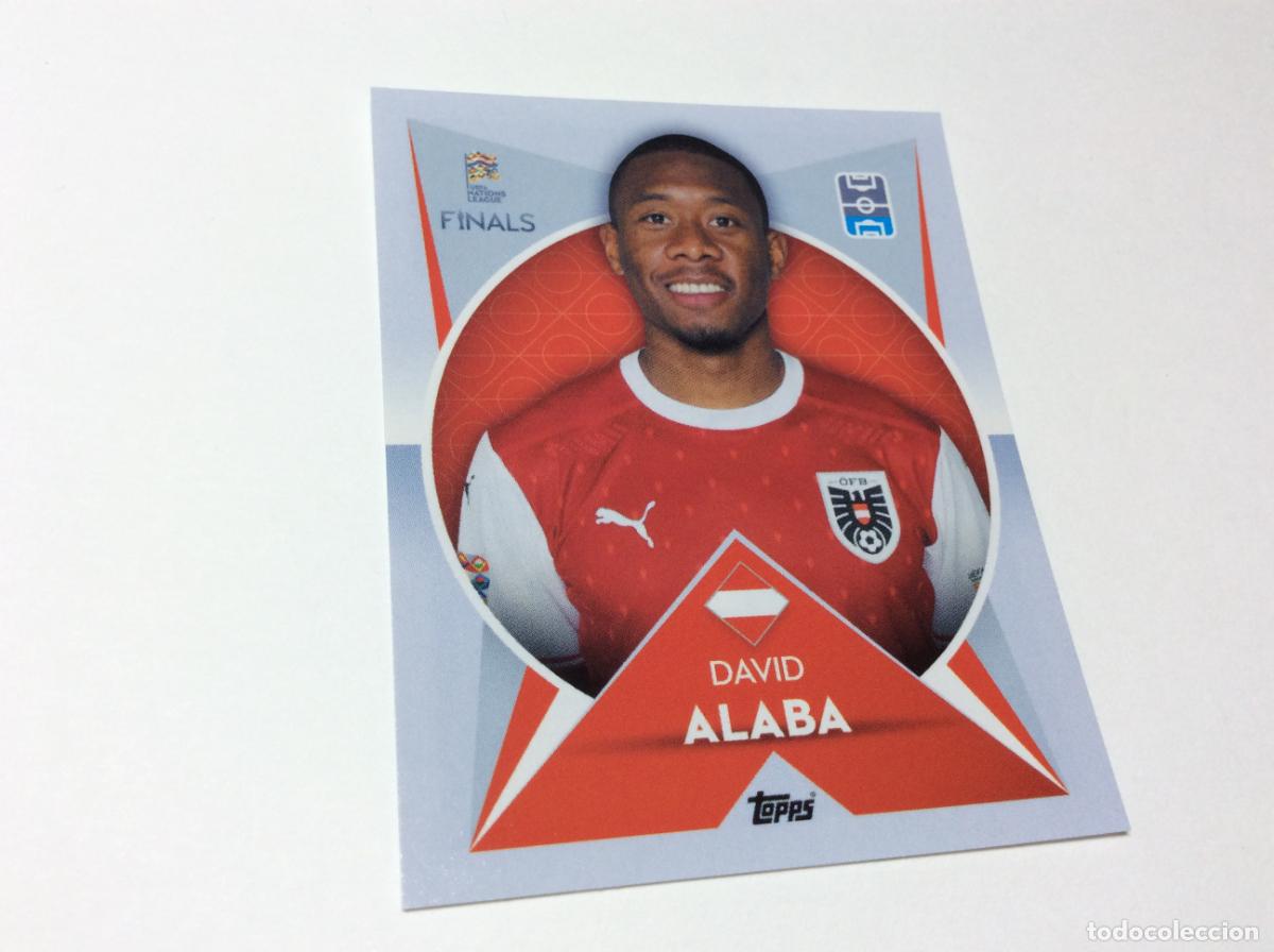 Cromos de F&uacute;tbol: 106 David Alaba Cromo Sticker The Road to UEFA Nations League Finals 2022 2023 22 23 Topps