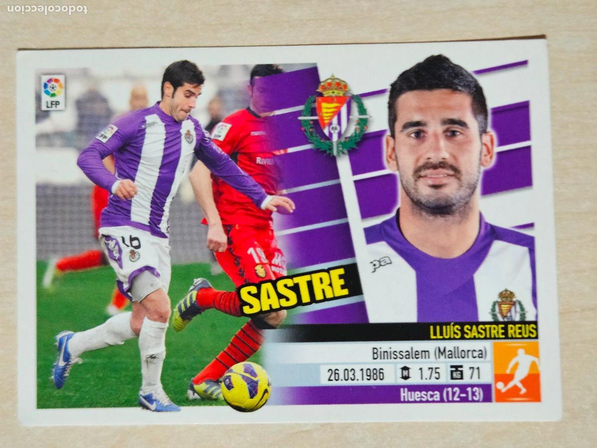 Fu&szlig;ball-Sticker: CROMO N&ordm; 8A SATRE - ESTE 2013 14 - 13 14 - CROMO SIN PEGAR - REAL VALLADOLID