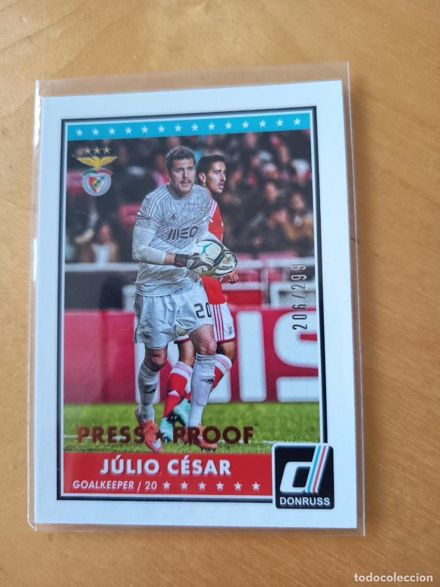 Fu&szlig;ball-Sticker: JULIO CESAR (BENFICA) 206/299 NUMERADA PANINI DONRUSS 2015