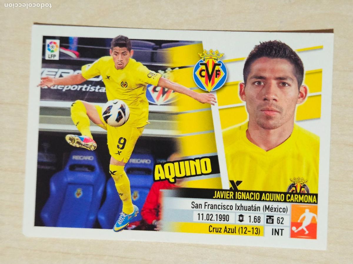 Cromos de F&uacute;tbol: CROMO N&ordm; 12 AQUINO - ESTE 2013 14 - 13 14 - CROMO SIN PEGAR - VILLARREAL