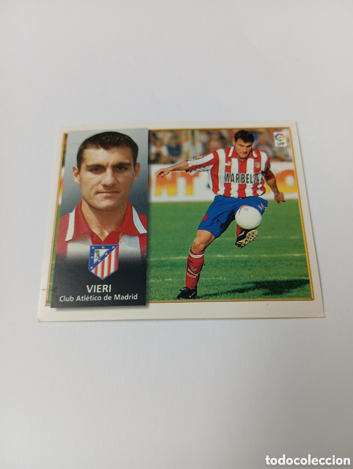 Cromos de F&uacute;tbol: VIERI Atl&eacute;tico de Madrid Liga Este 1998 1999 NUEVO SIN PEGAR 98 99
