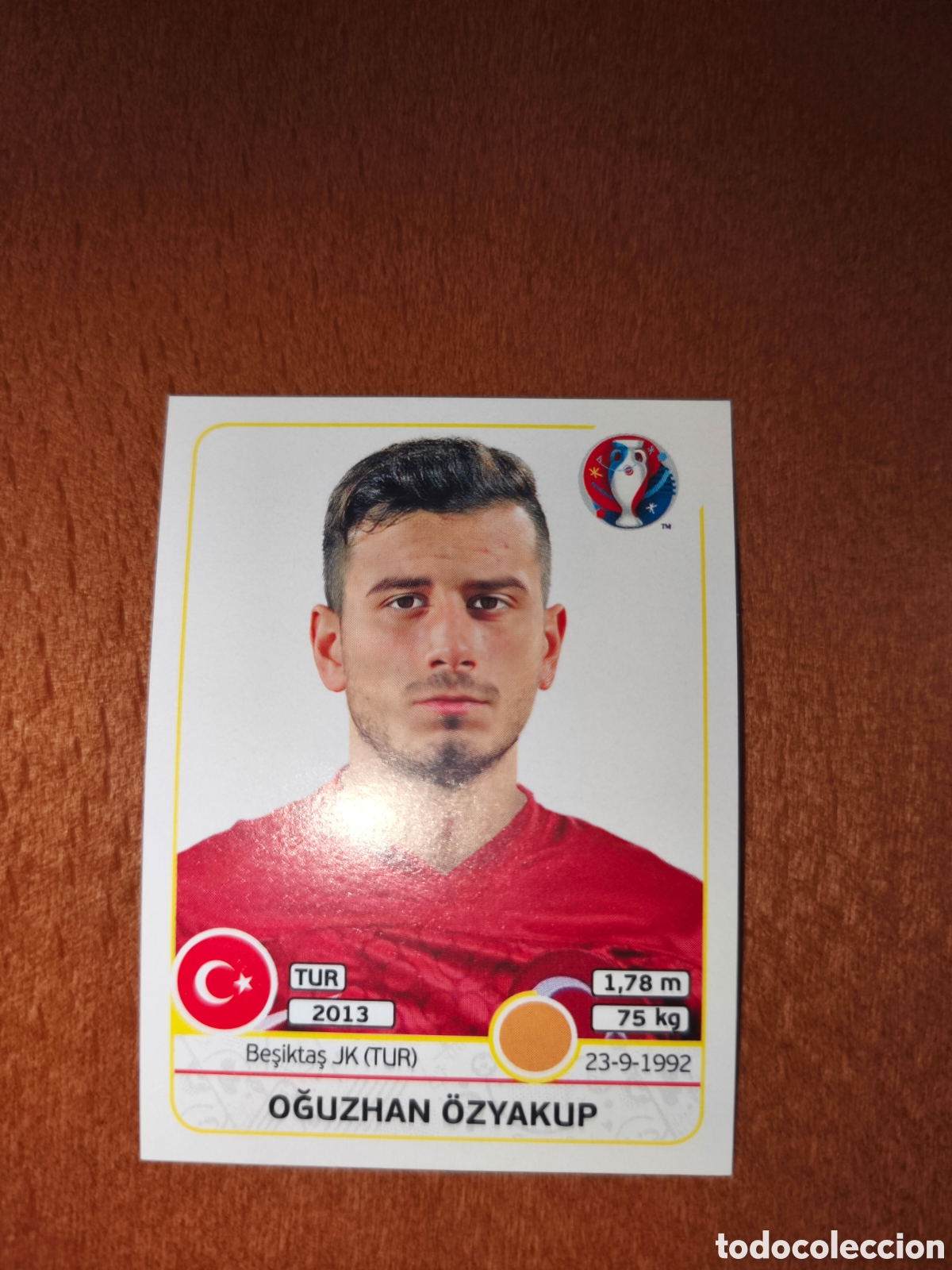 Cromos de F&uacute;tbol: Oguzhan Ozyakup n&deg;421 UEFA Euro 2016 Turqu&iacute;a
