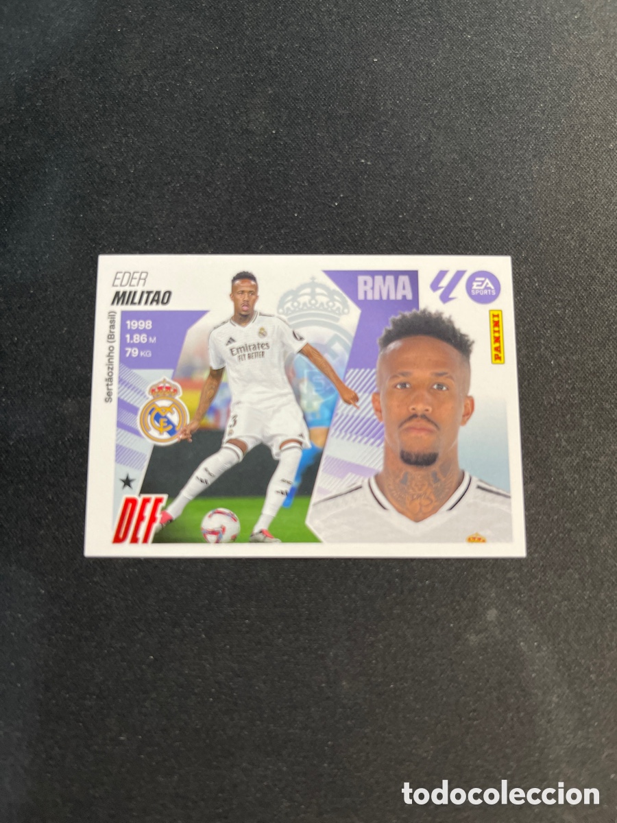 Cromos de F&uacute;tbol: Militao 8 Real Madrid Liga Este 2025 2026 25 26