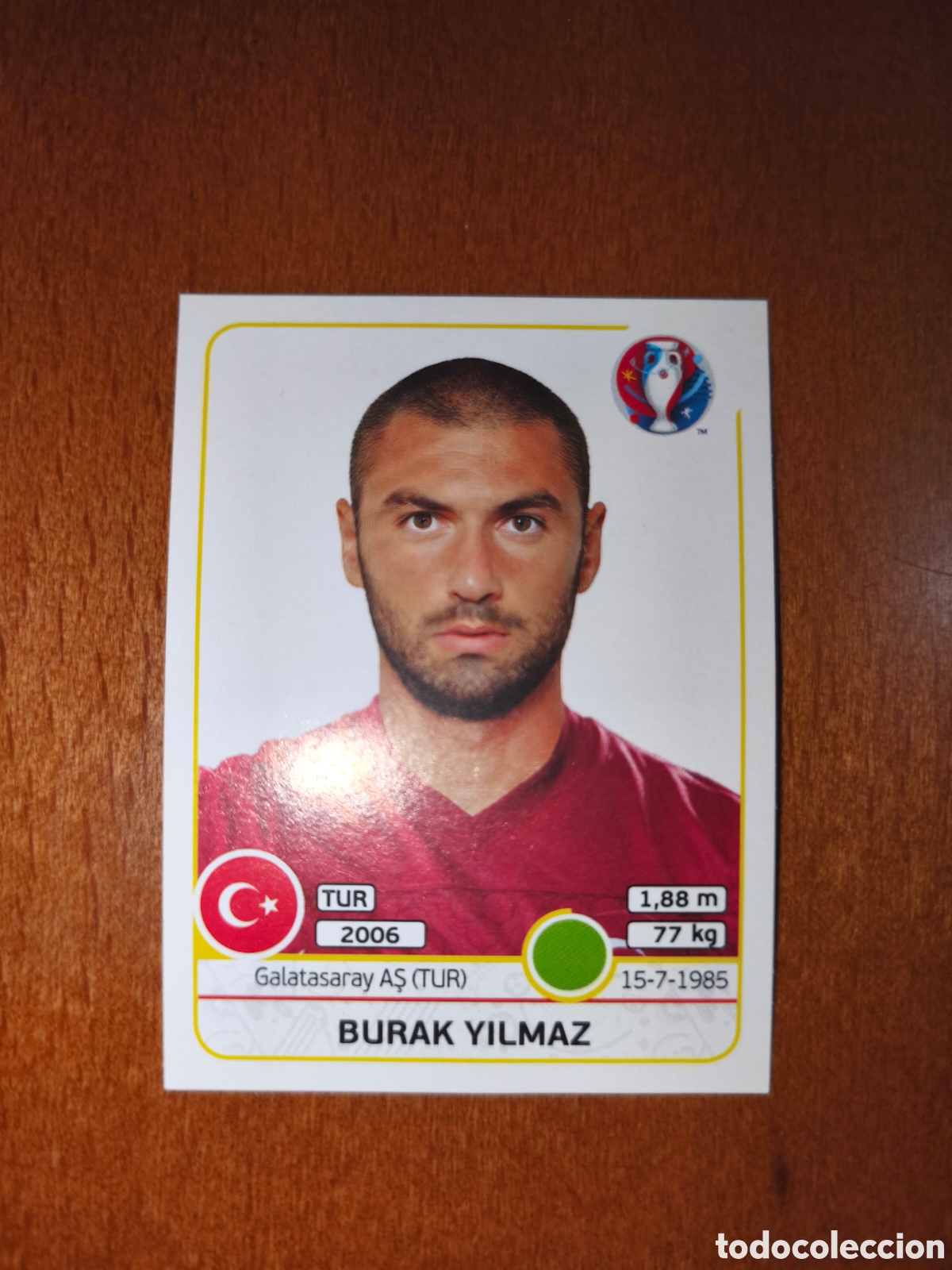 Cromos de Futebol: Burak Yilmaz n&deg;424 UEFA Euro 2016 Turqu&iacute;a