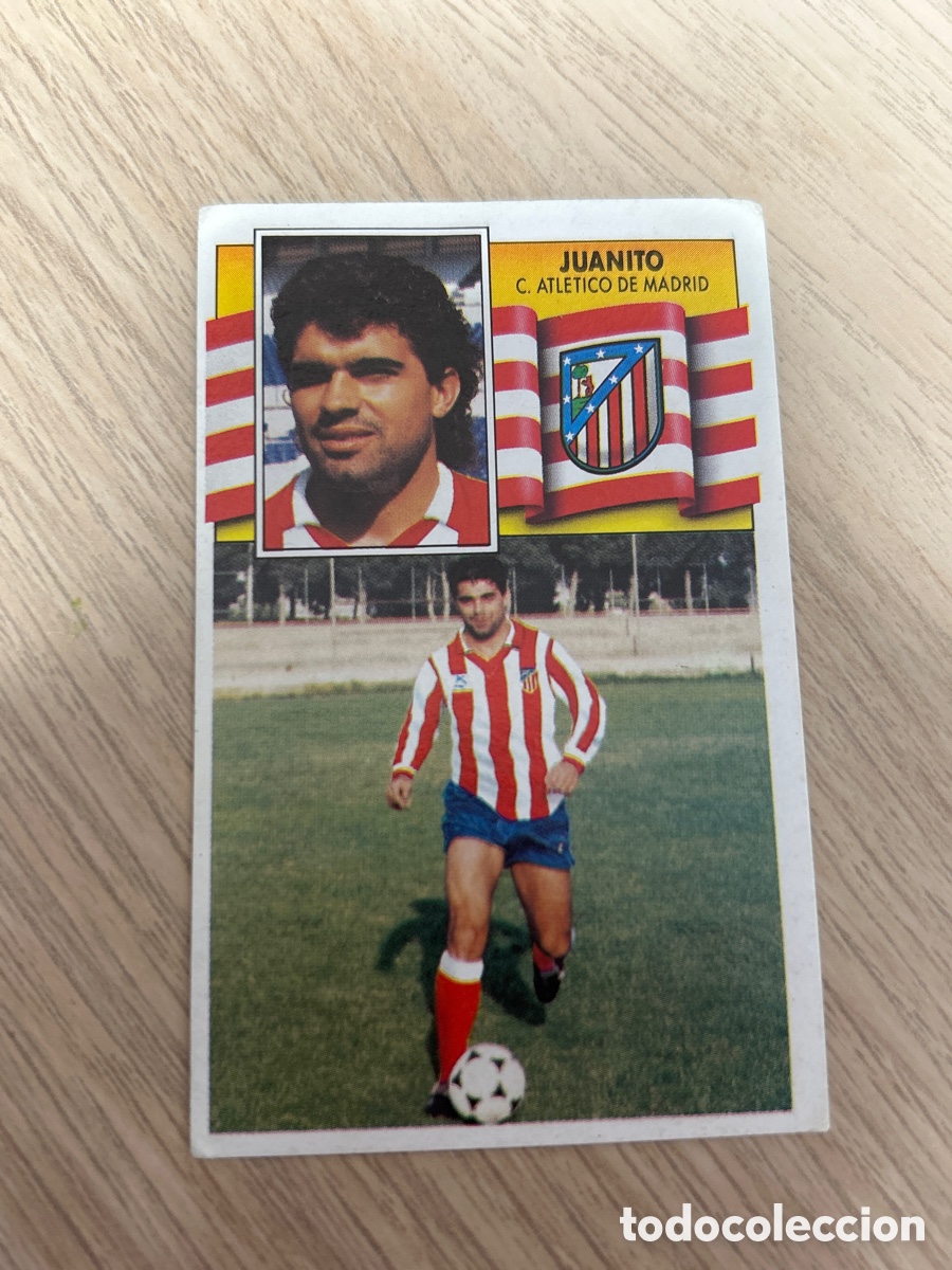 Figurine di Calcio: JUANITO FICHAJE 4 ATLETICO MADRID LIGA ESTE 1990 1991 90 91 NUNCA PEGADO SIN PEGAR