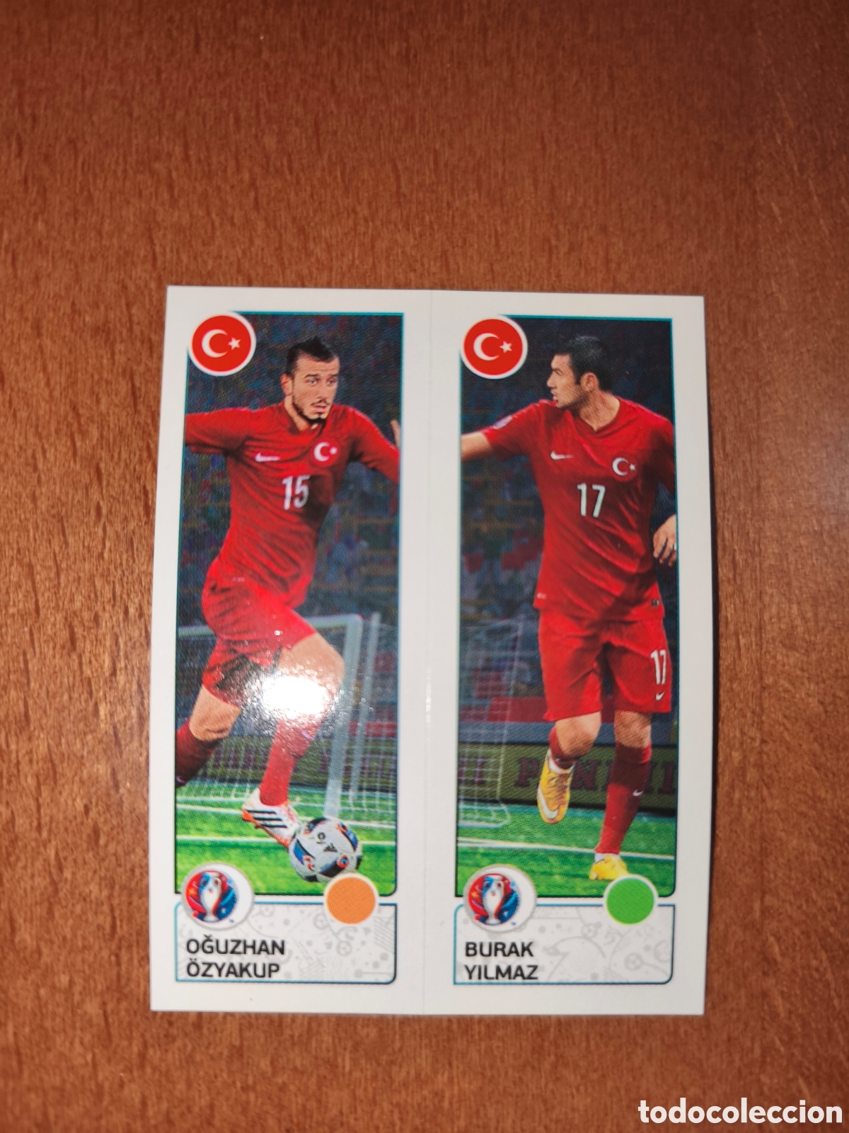 Cromos de F&uacute;tbol: Oguzhan Ozyakup/Burak Yilmaz n&deg;430 UEFA Euro 2016 Turqu&iacute;a