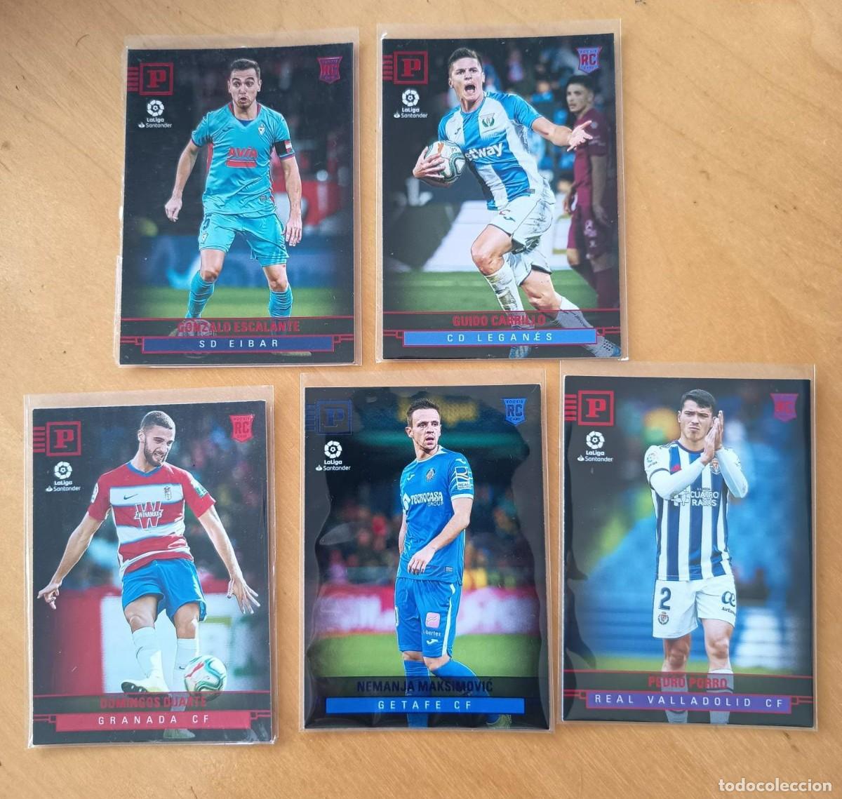 Football Stickers: PEDRO PORRO, ESCALANTE, MAKSIMOVIC, DUARTE, CARRILLO LOTE ROOKIES PANINI CHRONICLES 2019-20